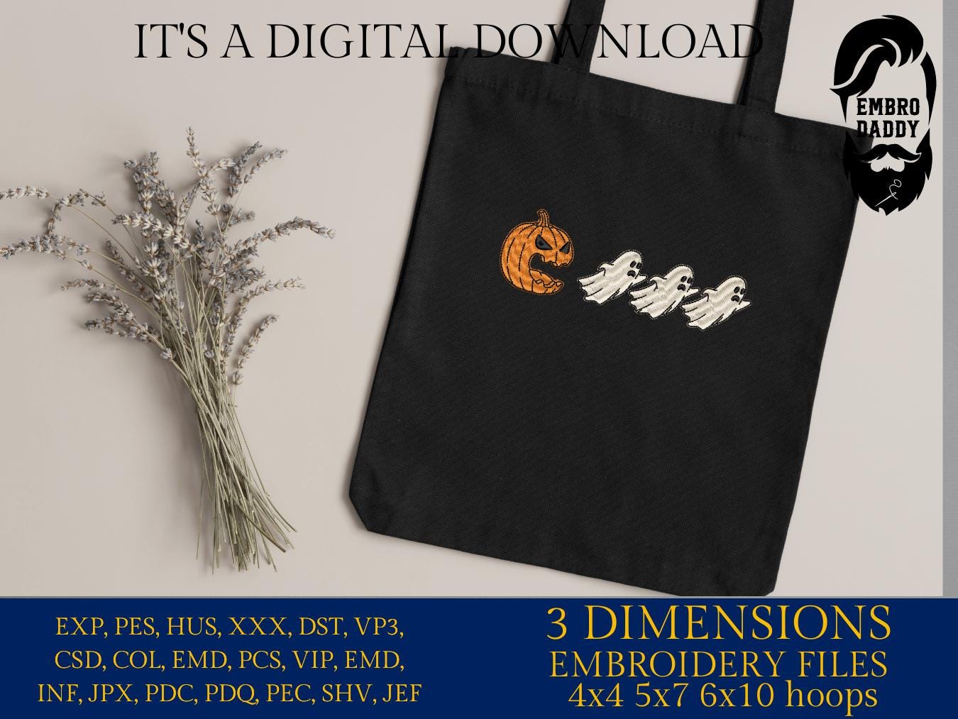 Machine Embroidery files, Trendy Halloween, Halloween Costume, Spooky Season, Pumpkin, Funny Halloween, Ghost Cute PES, DST, xxx, hus & more