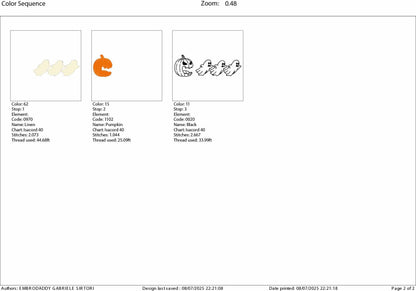 Machine Embroidery files, Trendy Halloween, Halloween Costume, Spooky Season, Pumpkin, Funny Halloween, Ghost Cute PES, DST, xxx, hus & more