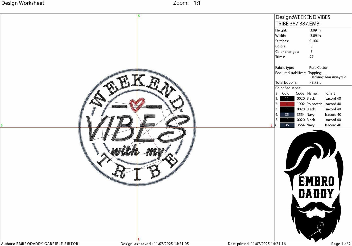 Machine Embroidery files, Weekend Vibes With My Tribe, girls trip, good vibes, girls weekend, my tribe, PES, xxx, hus & more
