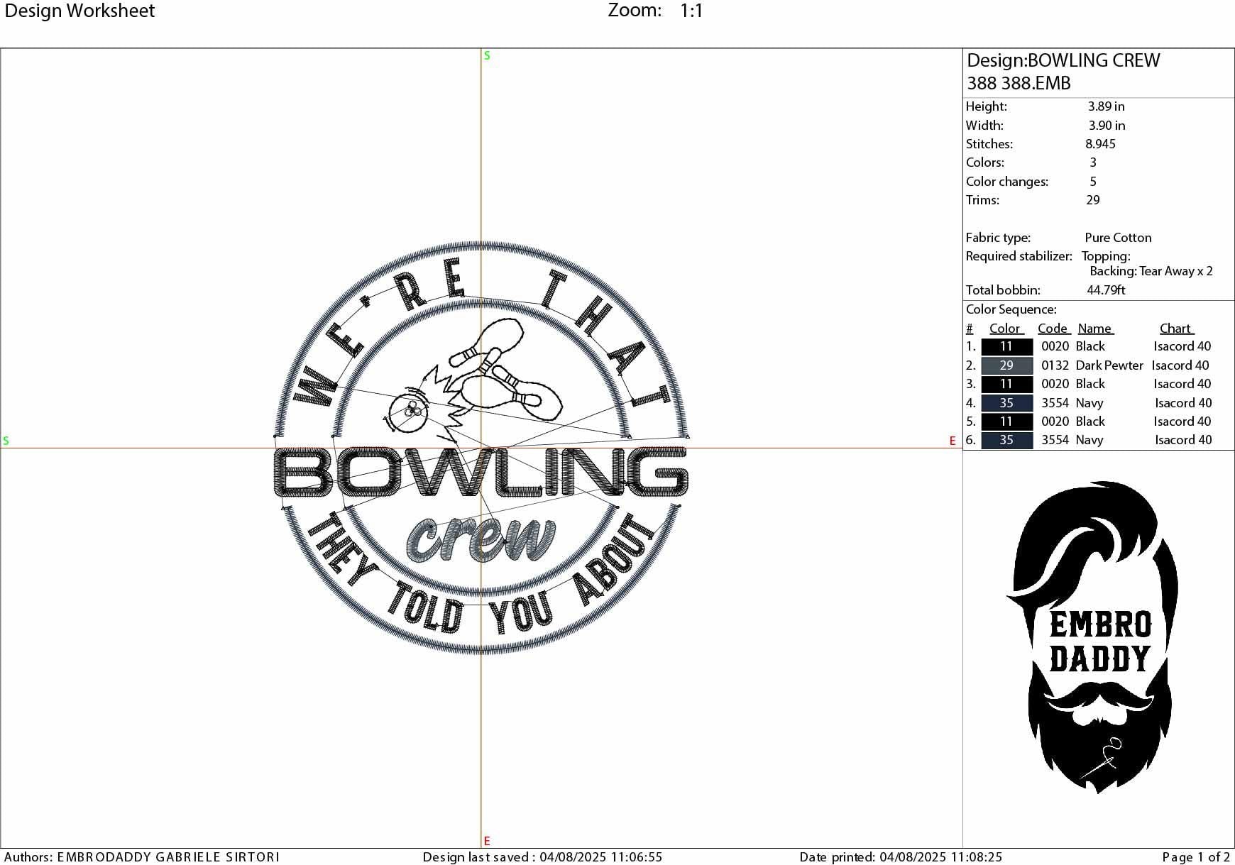 Machine Embroidery files, Bowling Crew, Bowling Ball, Bowling Squad, PES, dst, xxx, hus & more