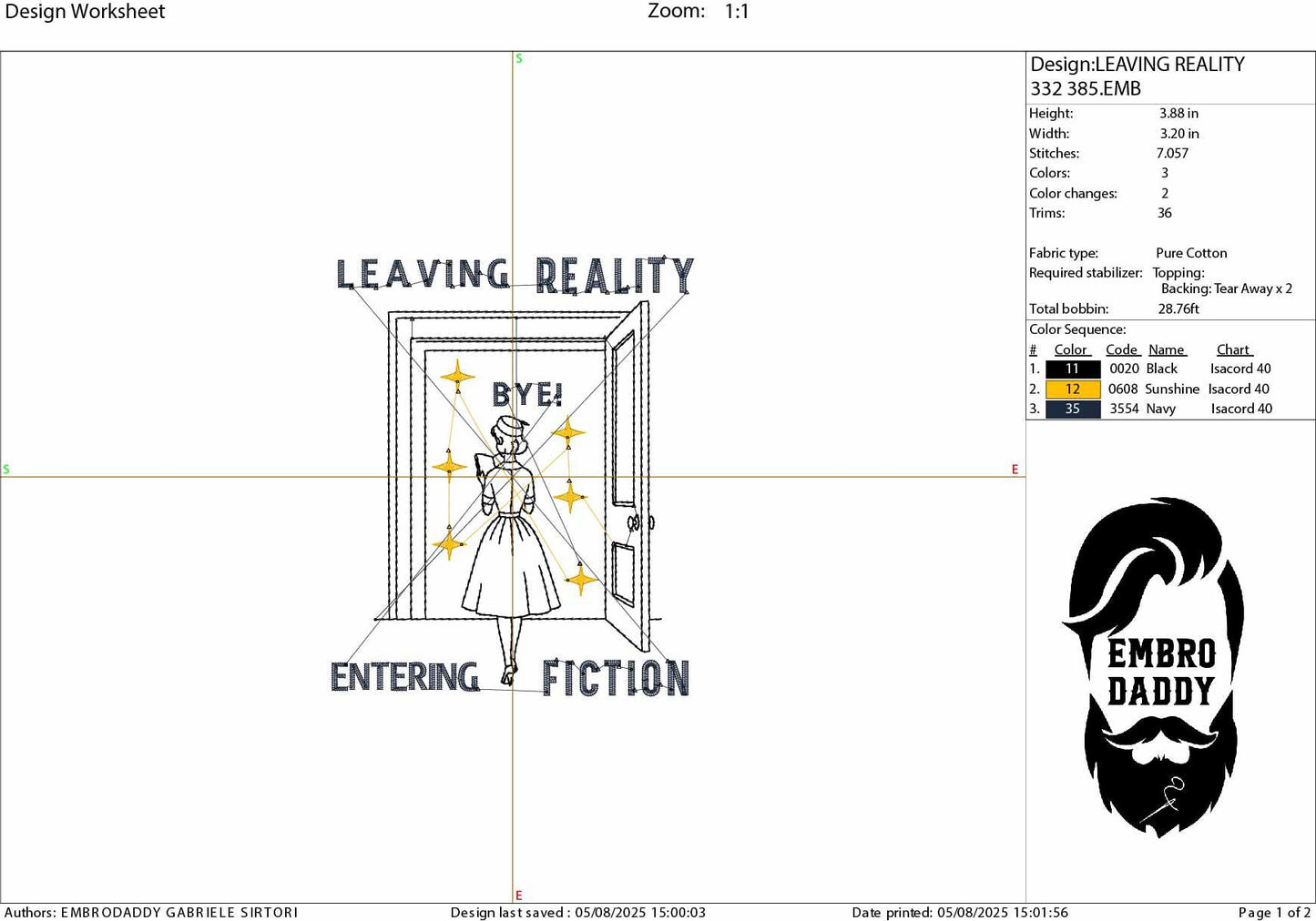 Machine Embroidery files, Leaving Reality Entering Fiction, Vintage, Woman Reading, Funny, Bookish, Reading Girl, PES, xxx, hus & more