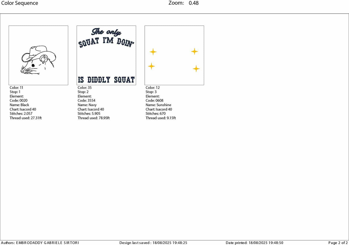 Machine Embroidery files, The Only Squat I'm Doing, Funny Possum, Sarcastic, opossum, PES, dst, xxx, hus & more