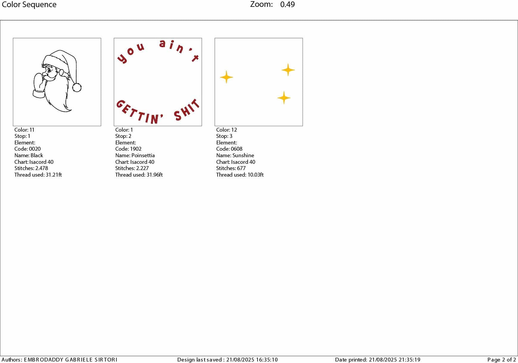 Machine Embroidery files, You Ain't Gettin' Shit, Trendy vintage retro Santa comic design, Santa, PES, DST, xxx, hus and more