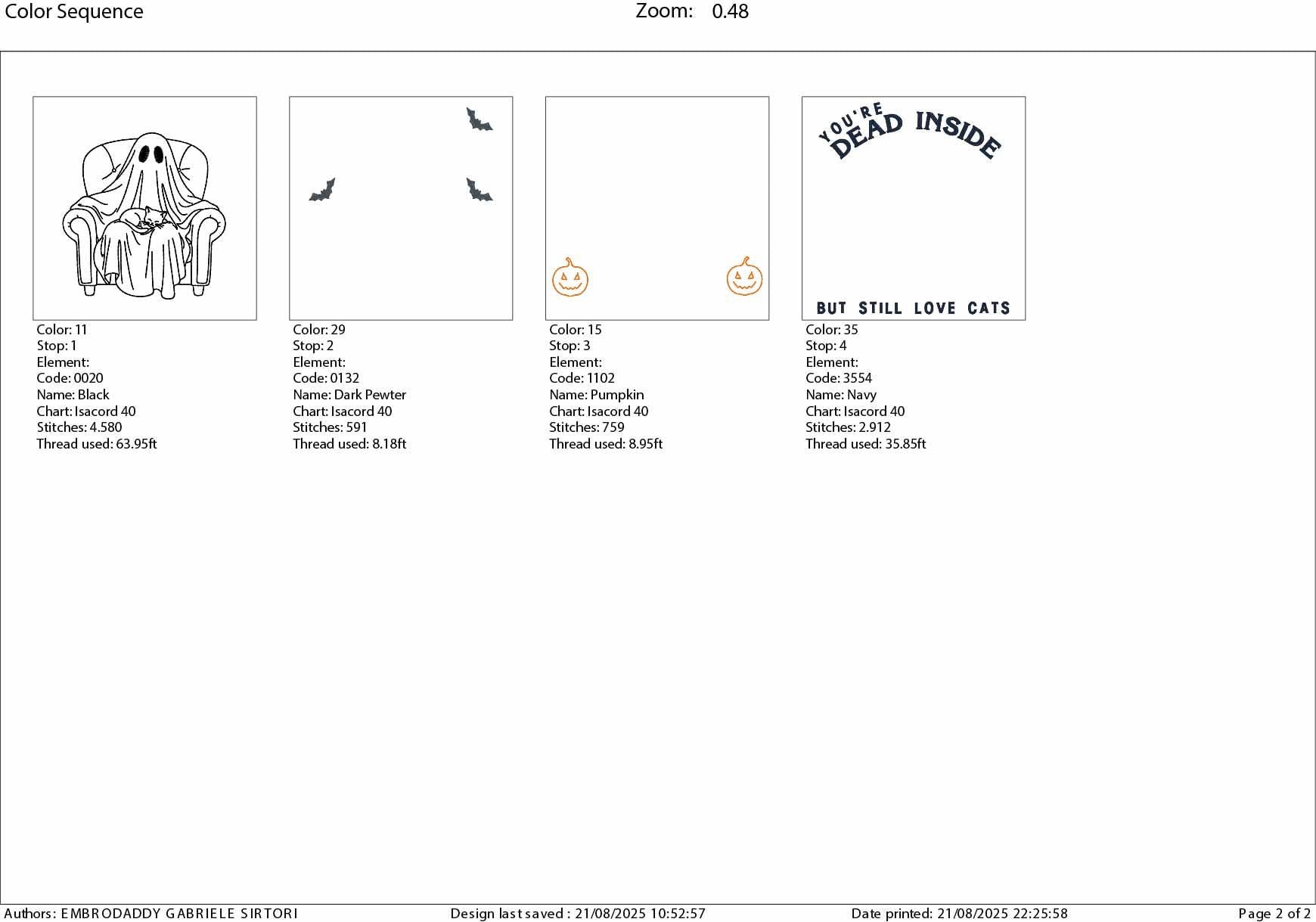 Machine Embroidery, Halloween, Ghost, you're dead inside but still love cats , funny Cat, PES, dst, xxx, hus and more