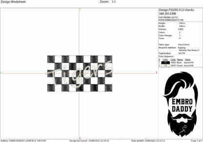 Machine Embroidery files, Tigers, PES, xxx, hus & more, fan embroidery files