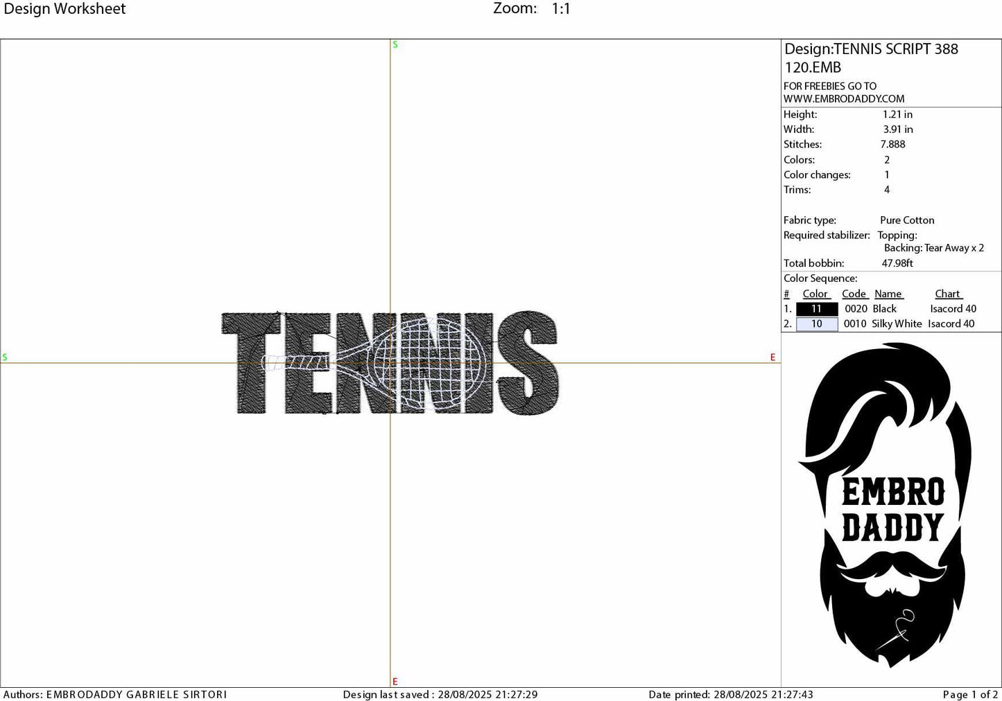 Machine Embroidery files, TENNIS with Tennis Racket Cutout for Players, Teams, Coaches PES, xxx, hus & more, fan embroidery files