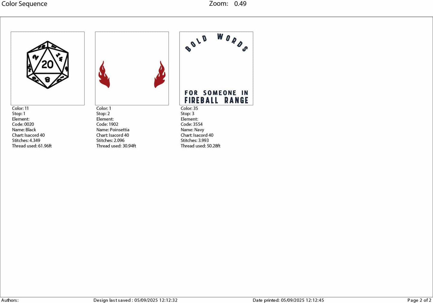 Machine Embroidery files, Bold words for someone in Fireball Rang, dice, Geek and nerd sayings , DST, PES, xxx, hus & more