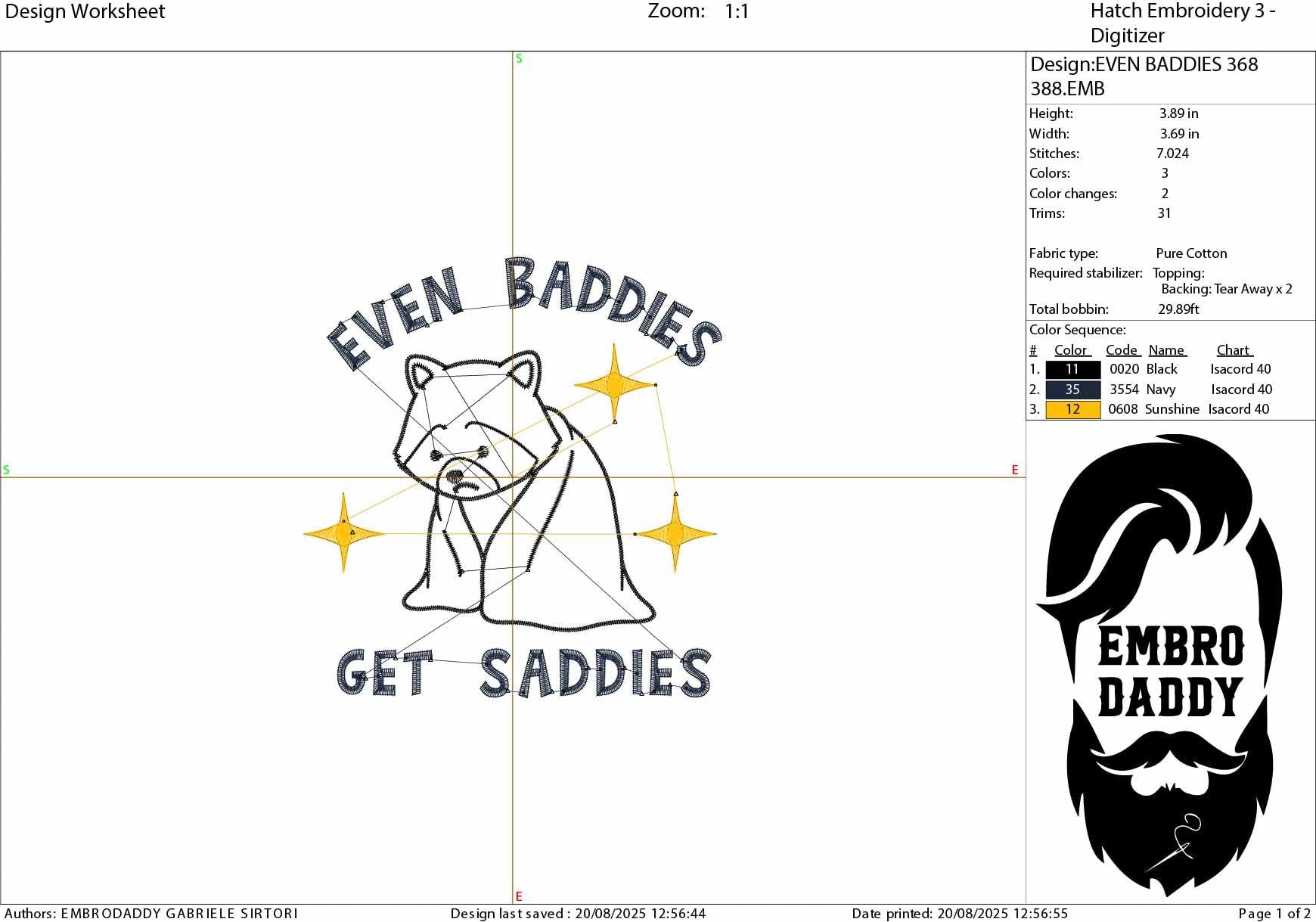 Machine Embroidery files, even baddies gets saddies, Sarcastic Raccoon, Snarky, Adult Humor, PES, DST, xxx, hus & more