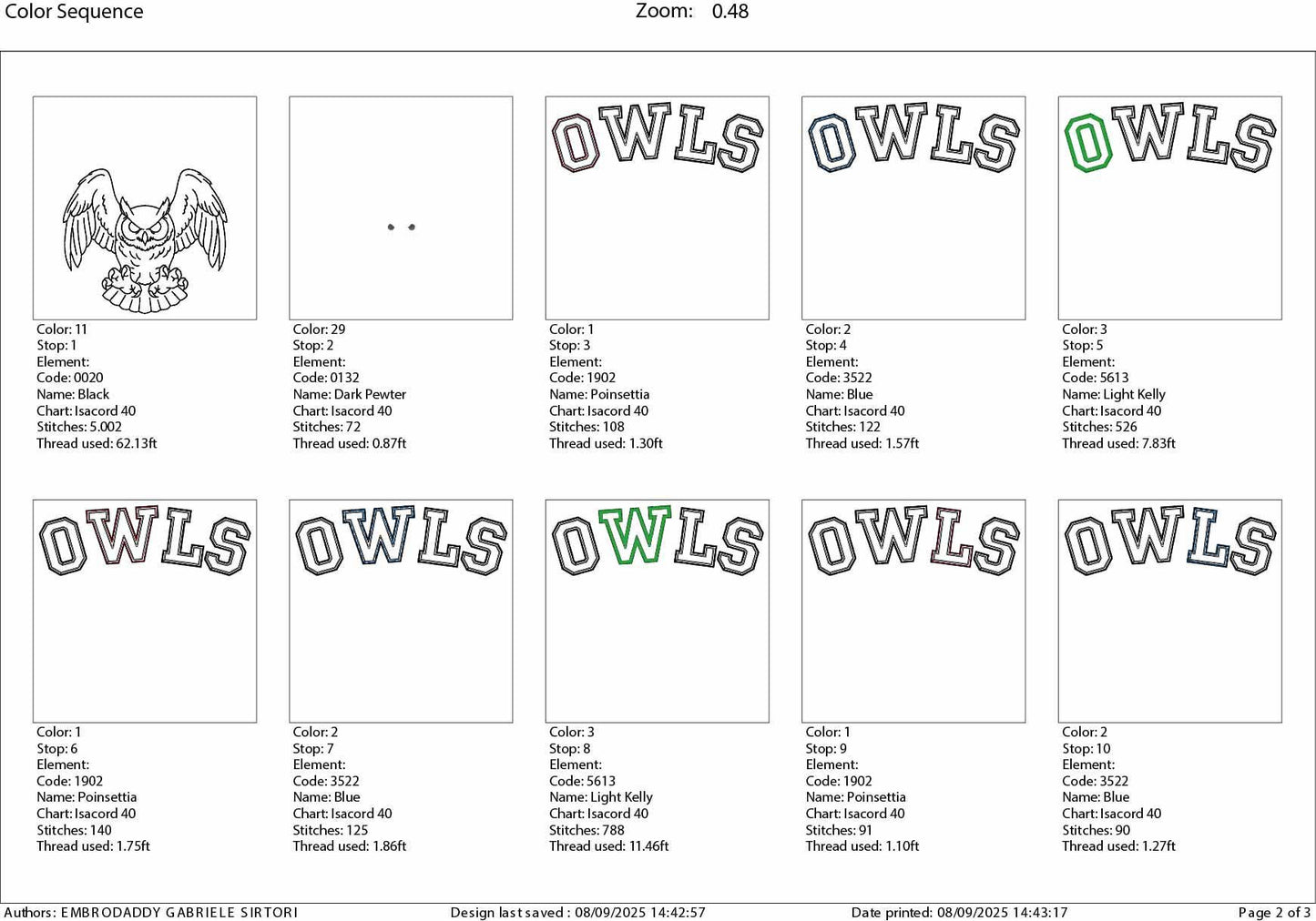 Machine Embroidery files, Owl Mascot, Fierce Owl with "Owls" Script, appliqué, sport, PES, xxx, hus & more, fan embroidery files