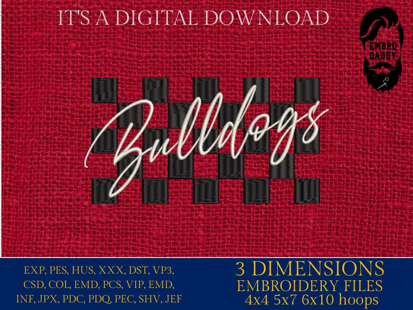 Machine Embroidery files, bulldogs, PES, xxx, hus & more, fan embroidery files