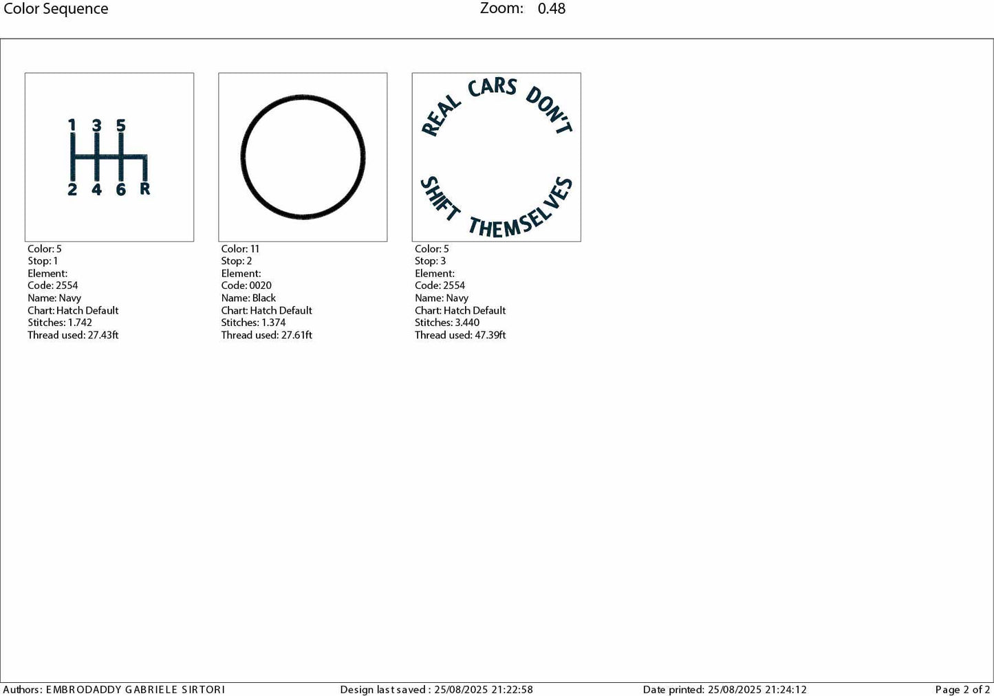 Machine Embroidery files, real cars don't shift themselves, PES, xxx, hus & more