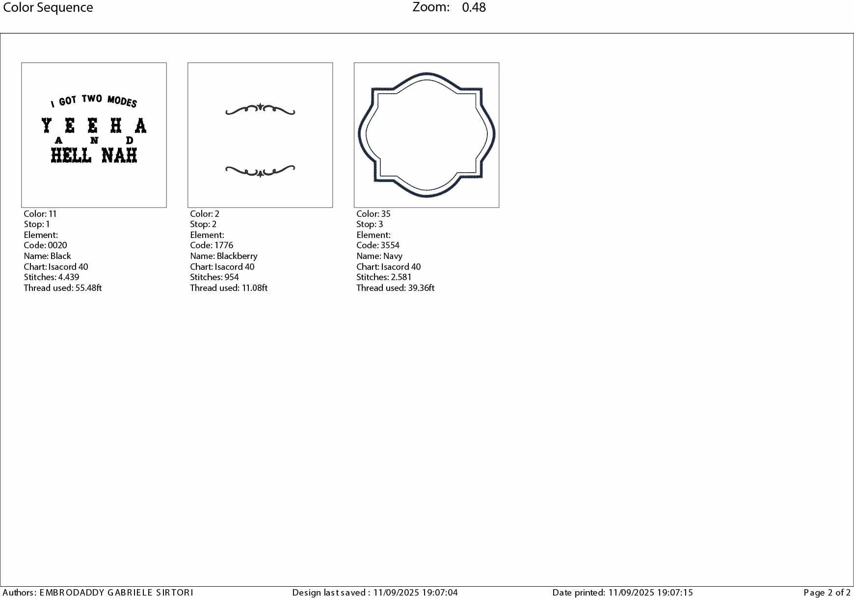 Machine Embroidery files, Yeehaw and Hell Nah, I Got Two Modes Western, PES, xxx, hus & more