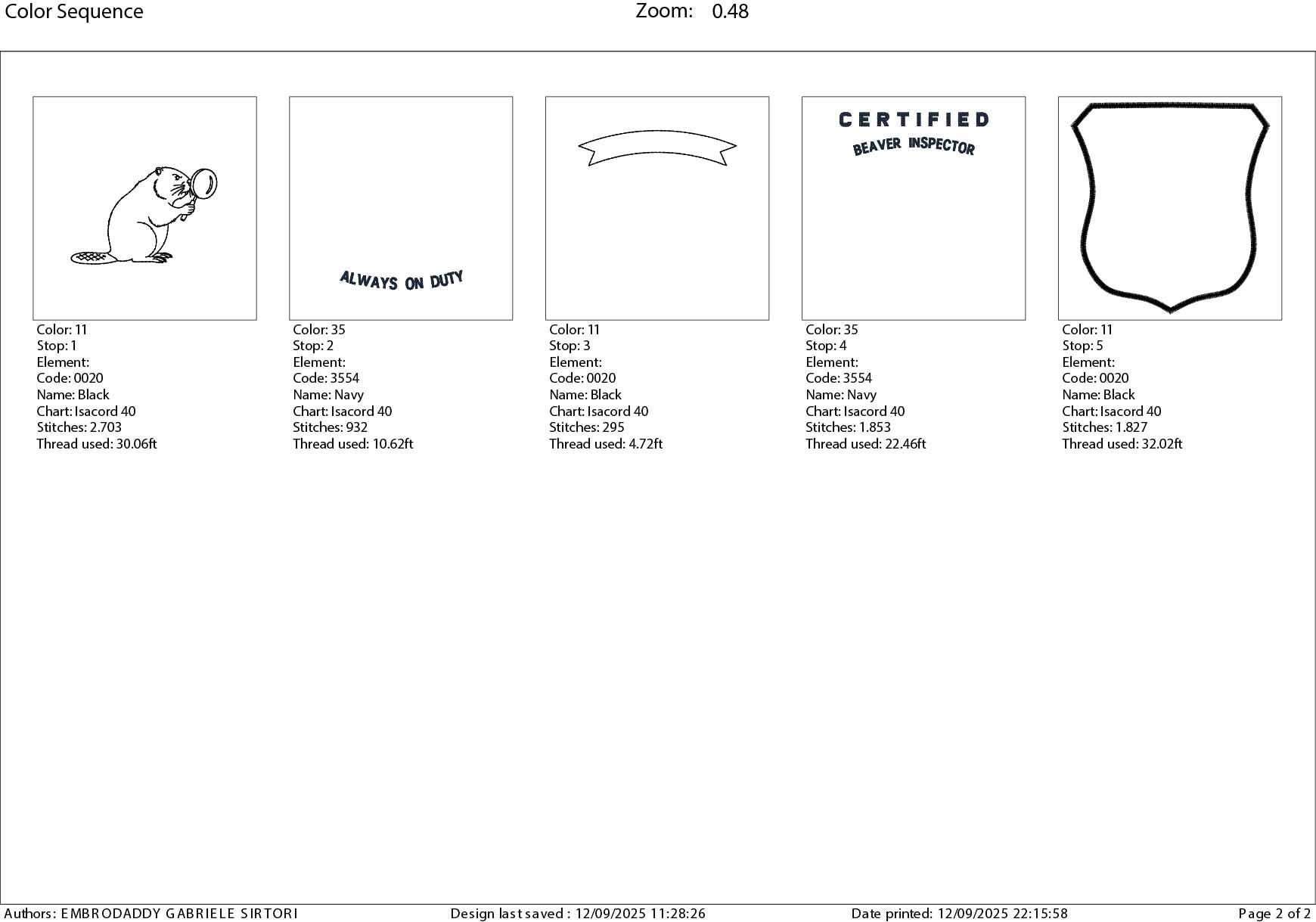 Machine Embroidery files, Certified Beaver Inspector, Funny Animal, PES, DST, xxx, hus & more