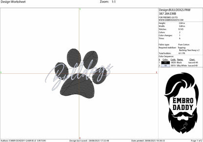 Machine Embroidery files, bulldogs, PES, xxx, hus & more, fan embroidery files