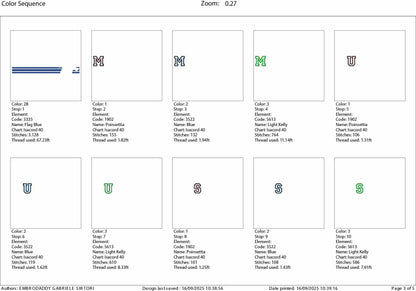 Machine Embroidery files, Mustangs appliqué, sport, PES, xxx, hus & more, fan embroidery files