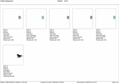 Machine Embroidery files, Mustangs appliqué, sport, PES, xxx, hus & more, fan embroidery files