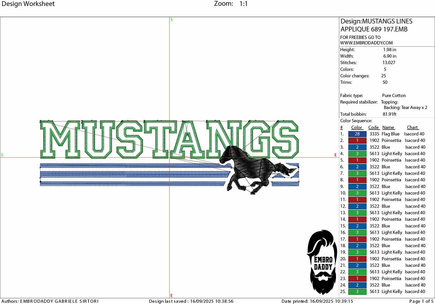 Machine Embroidery files, Mustangs appliqué, sport, PES, xxx, hus & more, fan embroidery files