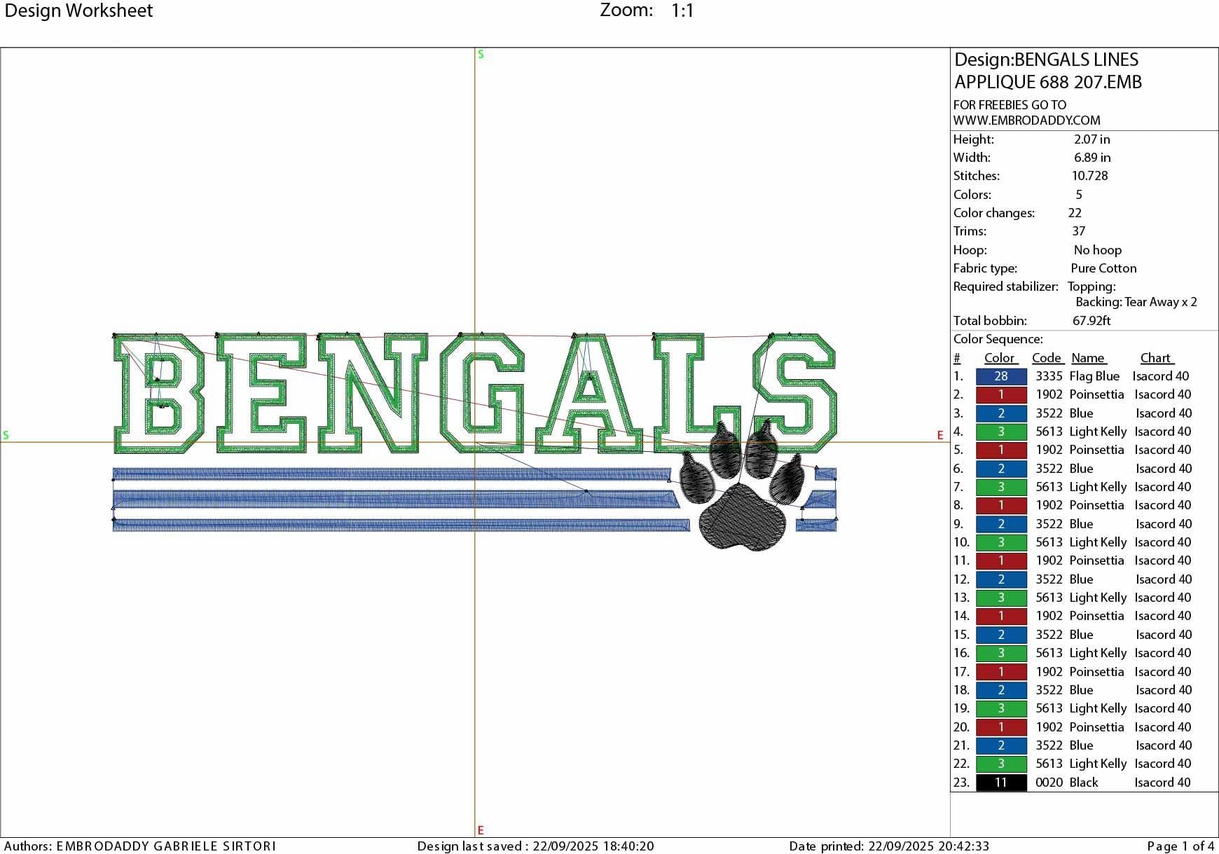 Machine Embroidery files, bengals appliqué, sport, PES, xxx, hus & more, fan embroidery files