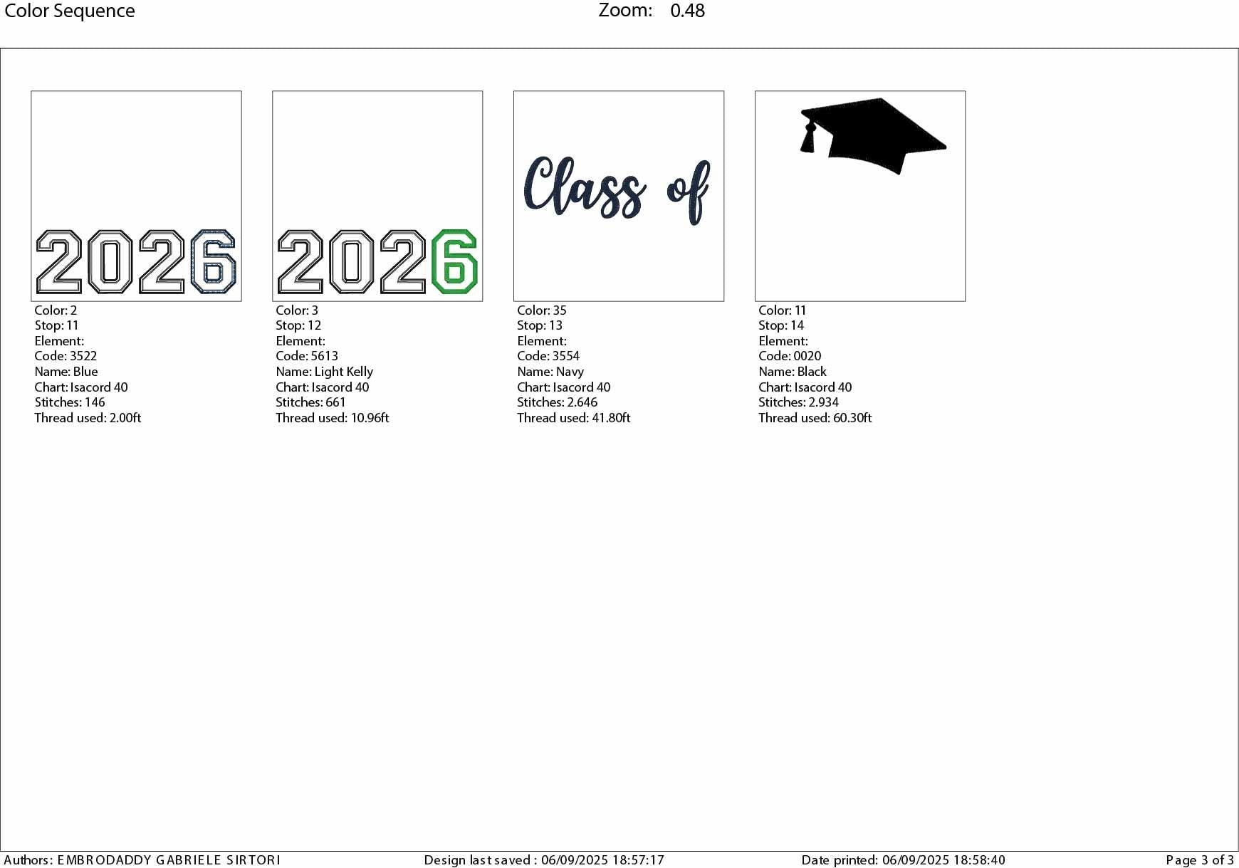 Machine Embroidery files, Senior class of 2026 applique, PES, DST, xxx, hus & more