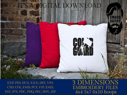 Machine Embroidery files, Color Guard Twirler, Flag for Marching Band/Winter Guard PES, xxx, dst, hus & more