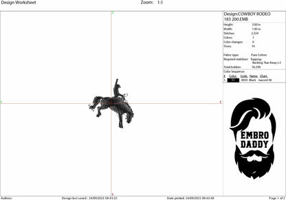 Machine Embroidery files, rider, Western, Rodeo, Bronco, Cowboy Life, Country, PES, DST, xxx, hus & more