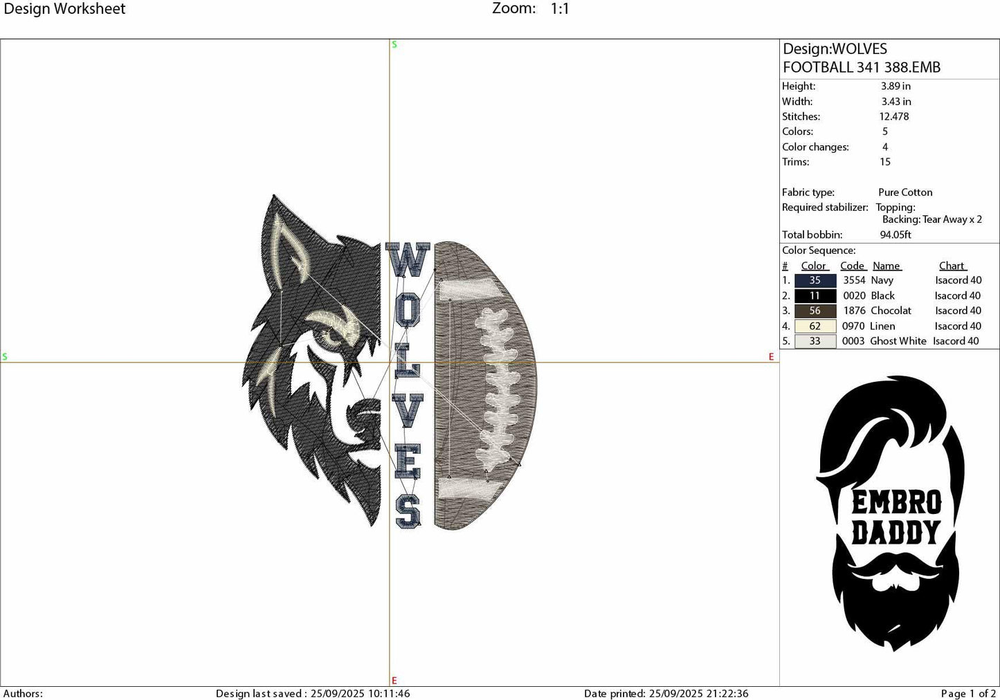Machine Embroidery files, High School Wolves Football, Wolf Pride, Mascot, Mom, Cheer, PES, dst, xxx, hus & more