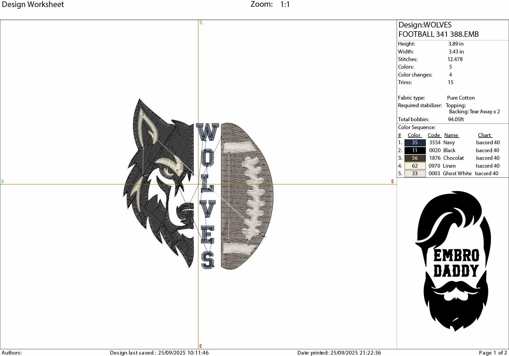 Machine Embroidery files, High School Wolves Football, Wolf Pride, Mascot, Mom, Cheer, PES, dst, xxx, hus & more