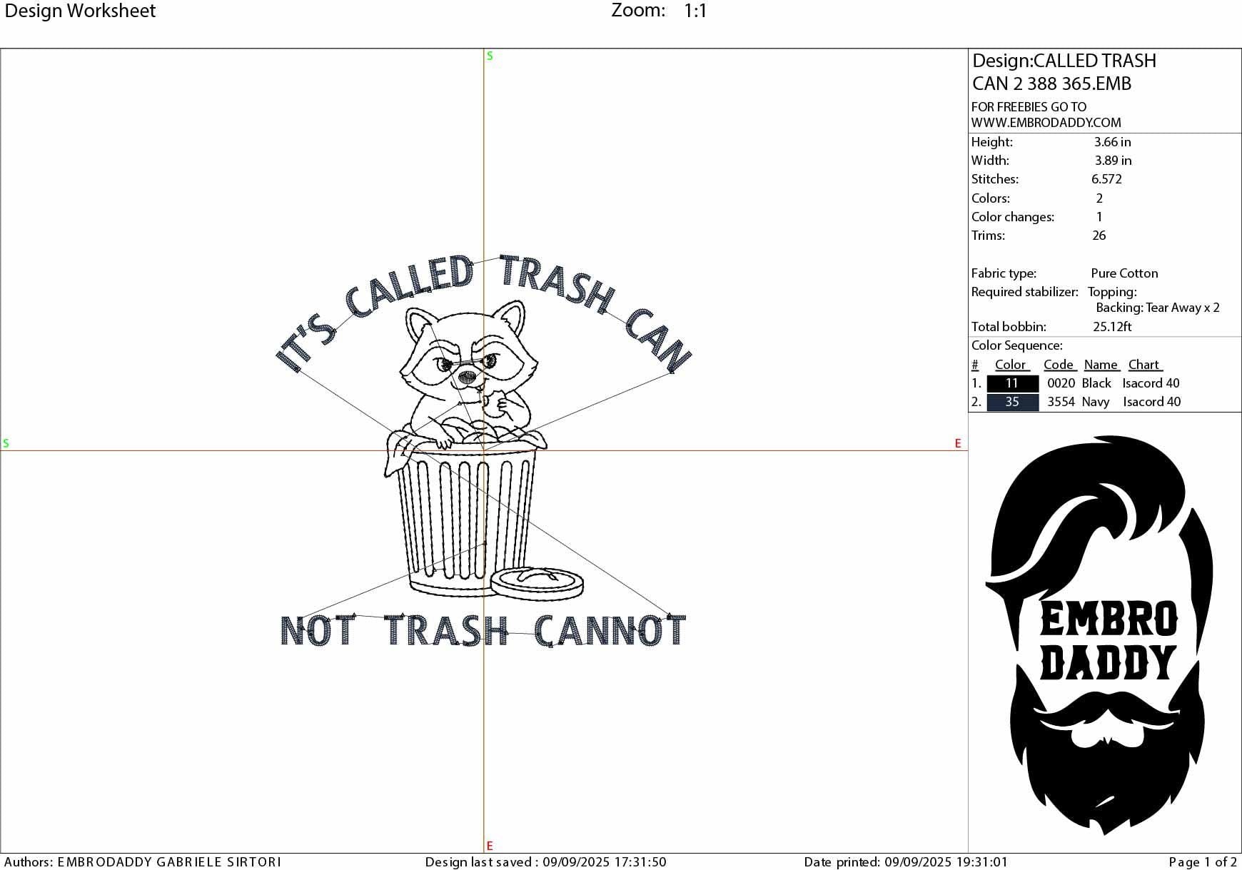 Machine Embroidery files, it's Called Trash Can Not Trash Cannot, Funny Raccoon, Introvert, Sayings, PES, DST, xxx, hus & more