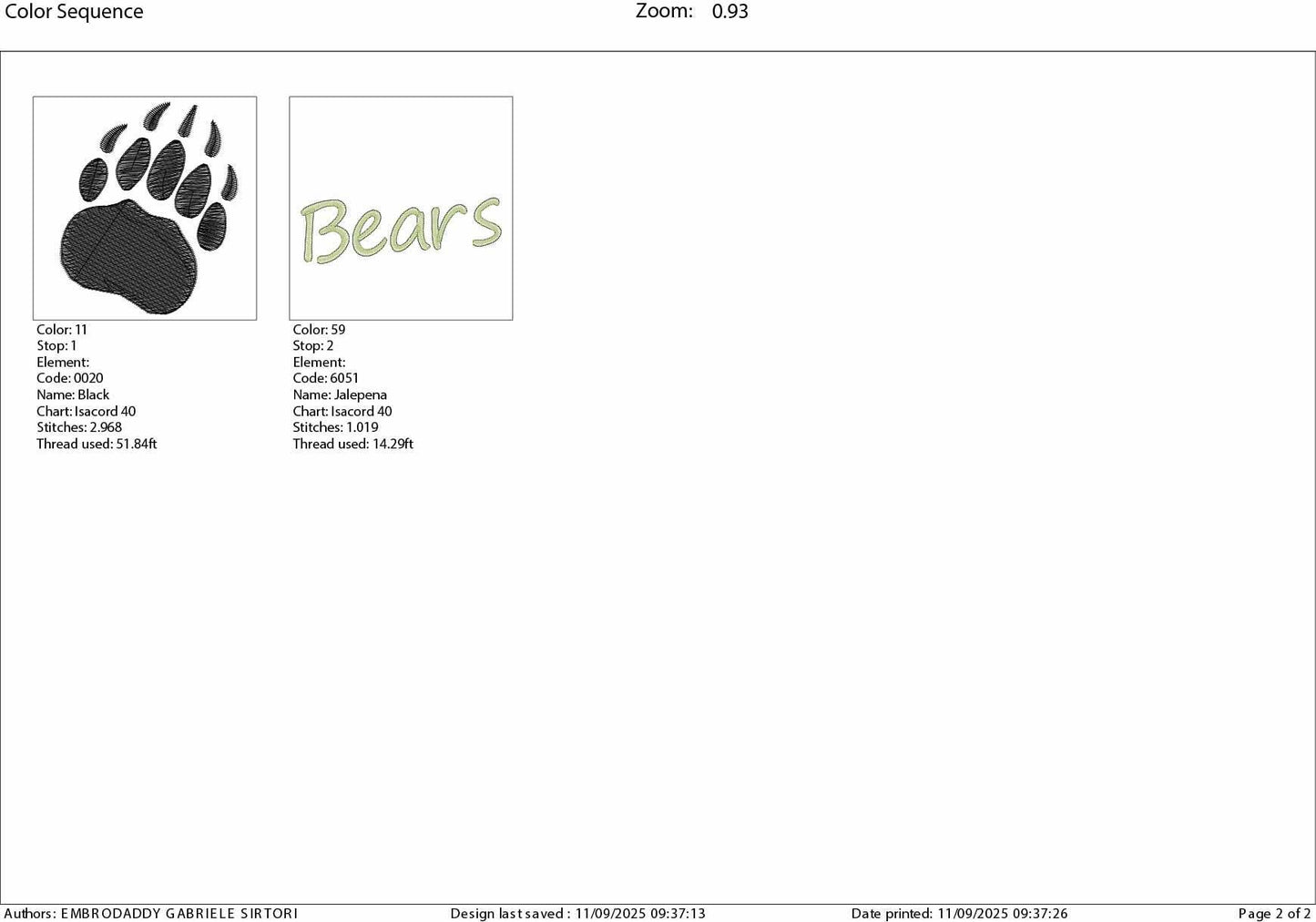 Machine Embroidery, Bears paw, embroidery design, team, PES, xxx, hus & more