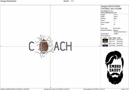 Machine Embroidery files, coach, football, sport, PES, xxx, hus & more, fan embroidery files