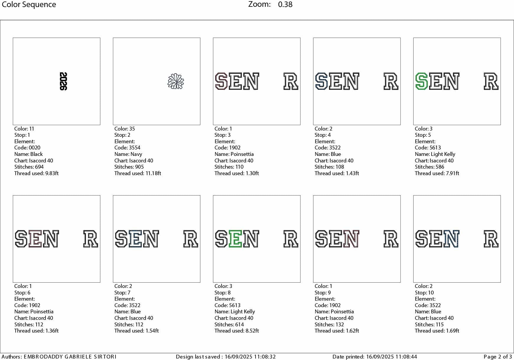 Machine Embroidery files, Senior 2026 applique, PES, DST, xxx, hus & more