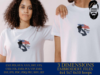 Machine Embroidery files, USA flag, USA, American, United States, PES, xxx, hus & more