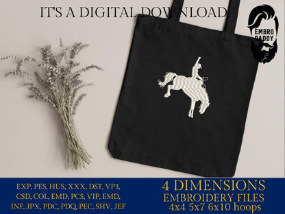 Machine Embroidery files, rider, Western, Rodeo, Bronco, Cowboy Life, Country, PES, DST, xxx, hus & more