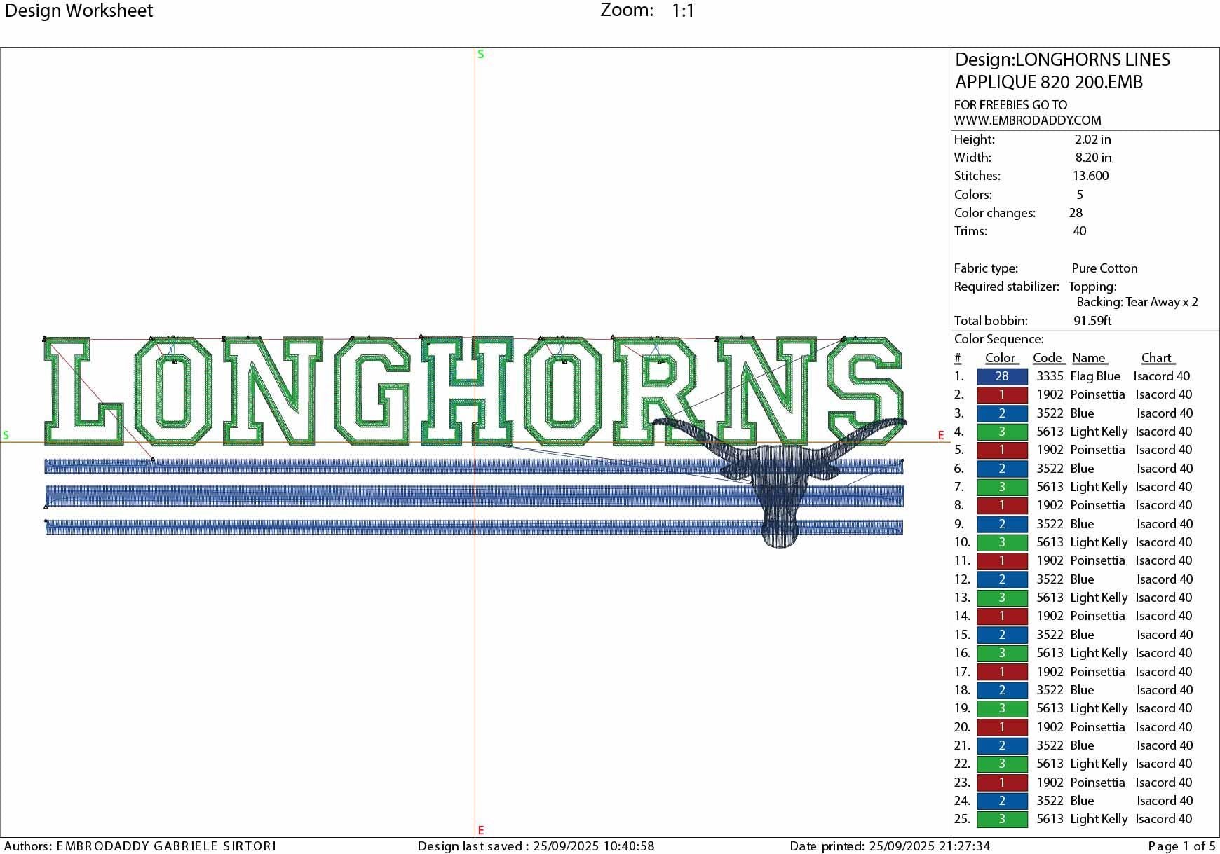 Machine Embroidery files, longhorns appliqué, sport, PES, xxx, hus & more, fan embroidery files