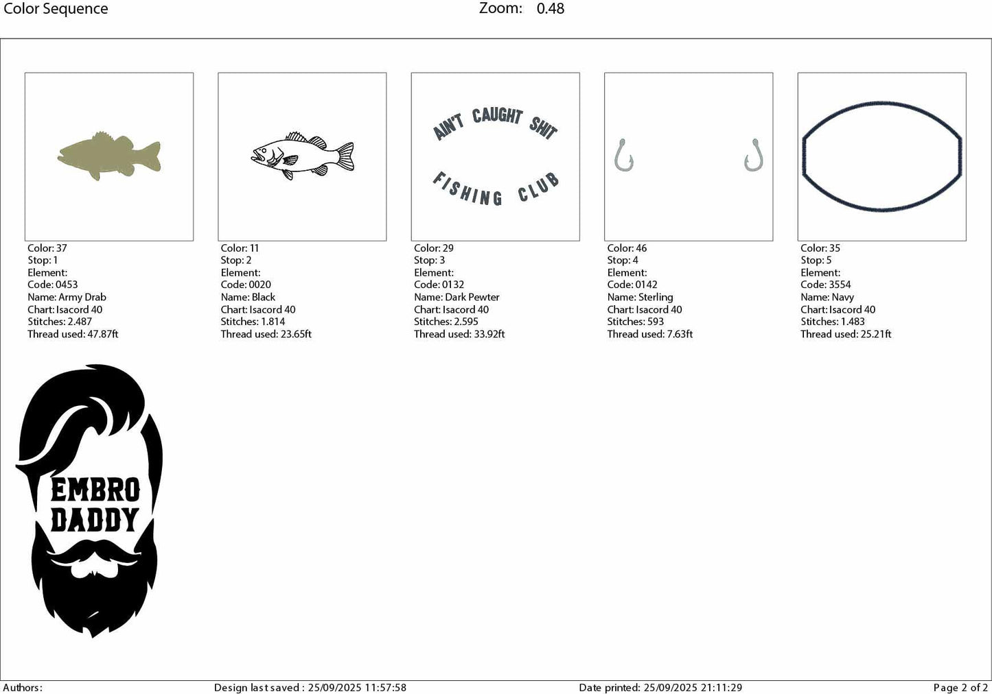 Machine Embroidery files, Bass Fishing, Aint Caught Shit Club Fishing, Fisherman, PES, DST, hus & more