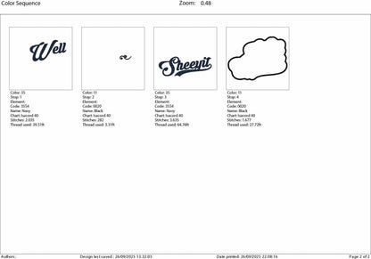 Machine Embroidery files, Well Sheeyit, Funny, Southern, Saying, Western, Country, Adult Sassy Swear, PES, DST, xxx, hus & more