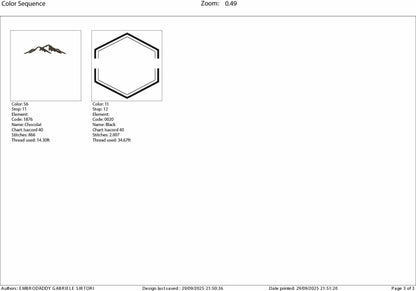 Machine Embroidery files, North Carolina est 1789, DST, PES, xxx hus & more