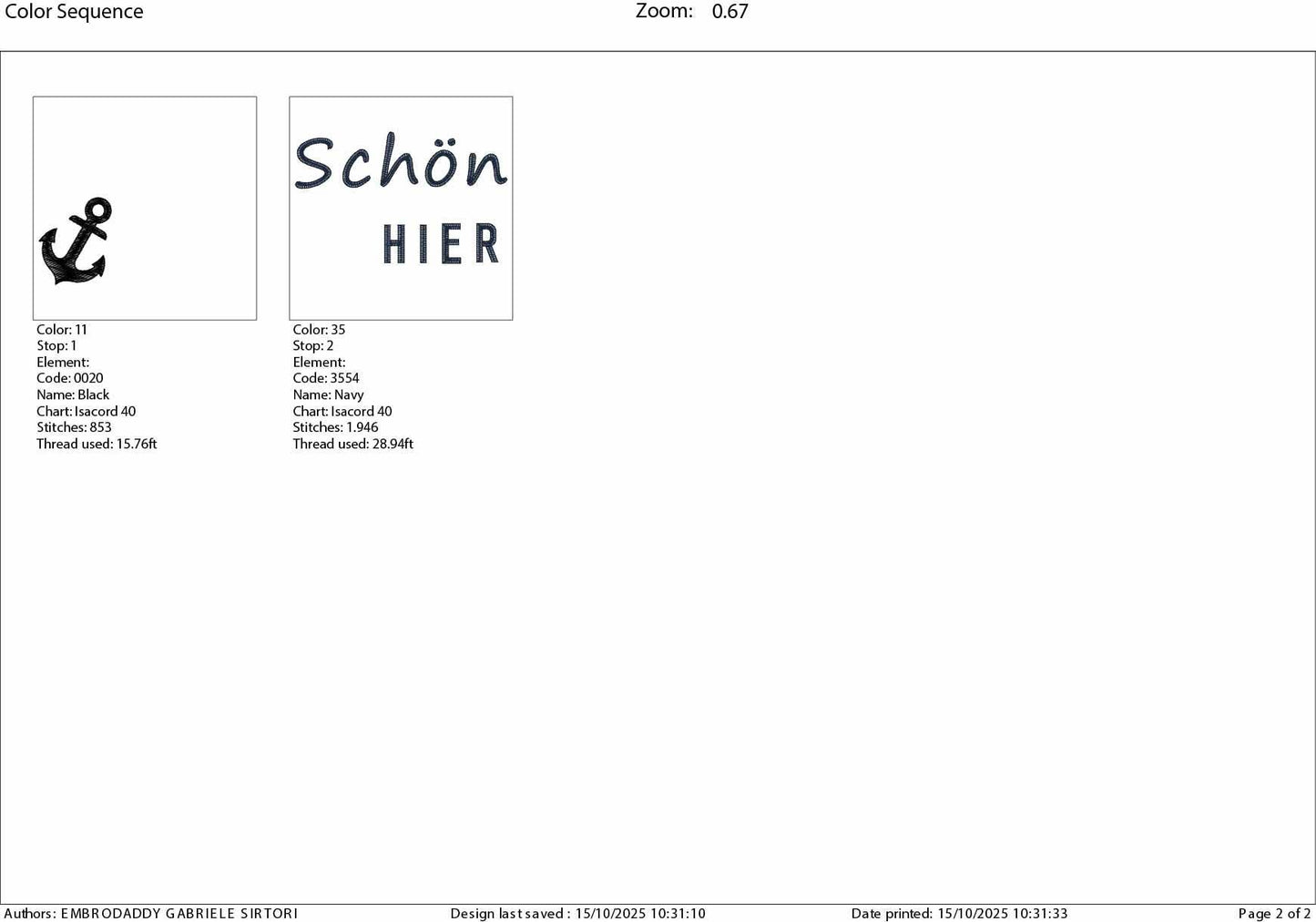 Machine Embroidery files, Schön Hier, German Nautical, PES, xxx, hus & more