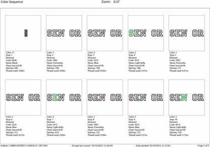 Machine Embroidery files, Field Hockey Sticks, Ball Split, SENIOR, 2026, Class of 2026 Players, sport, PES, xxx, hus & more