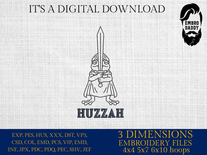 mature, Machine Embroidery files, Huzzah, Funny Frog and Toad Digital, Funny Saying PES, DST, xxx, hus & more