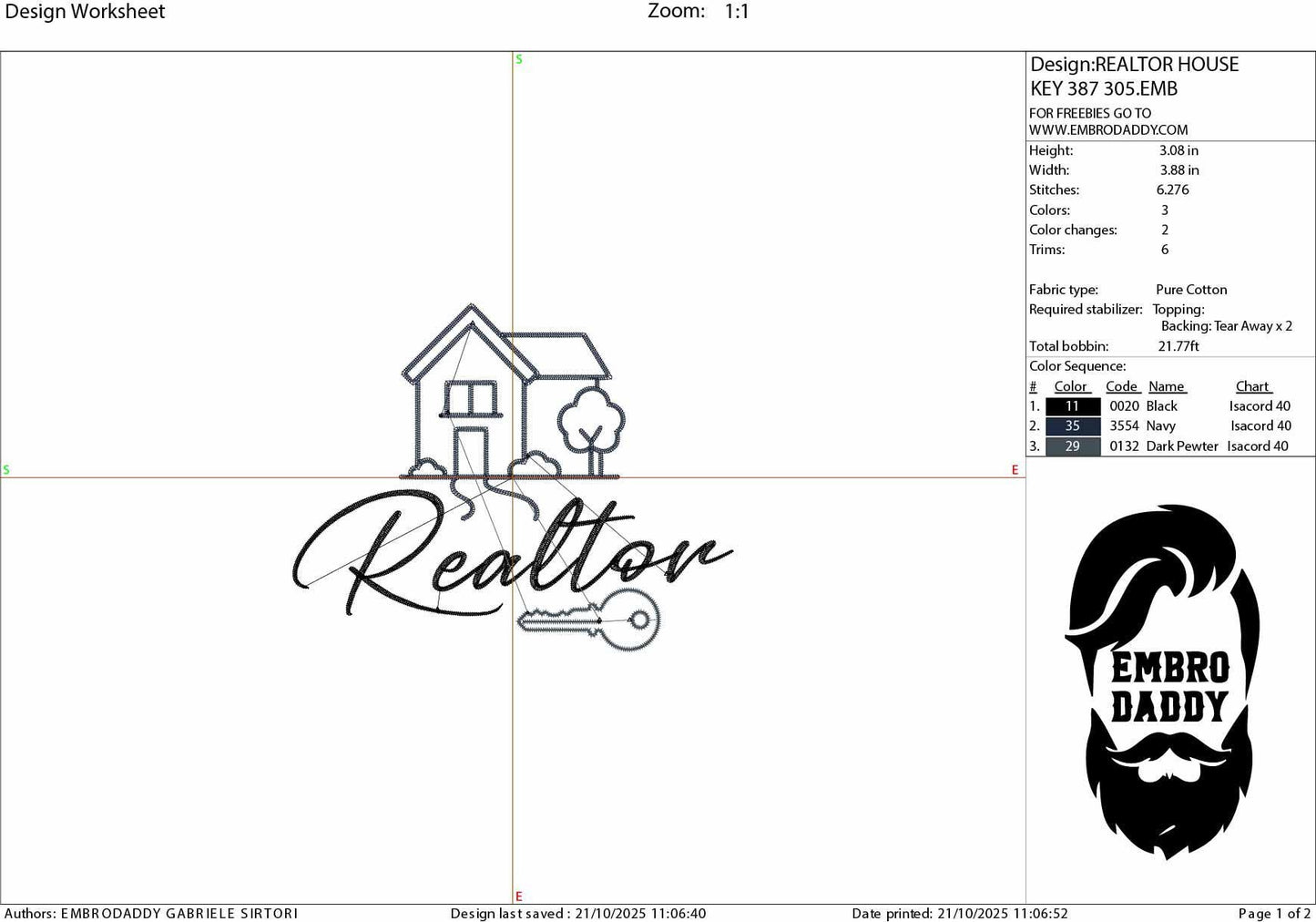 Machine Embroidery files, realtor , real estate AGENT, property asset PES, dst xxx, hus & more