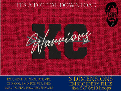 Machine Embroidery files, Cross country, warriors, XC, PES, xxx, hus & more, fan embroidery files
