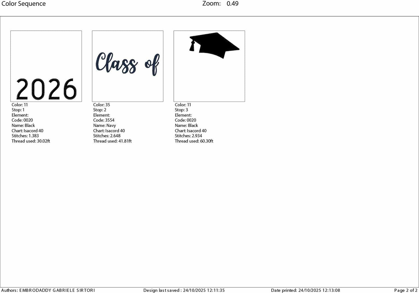 Machine Embroidery files, Senior class of 2026, PES, DST, xxx, hus & more