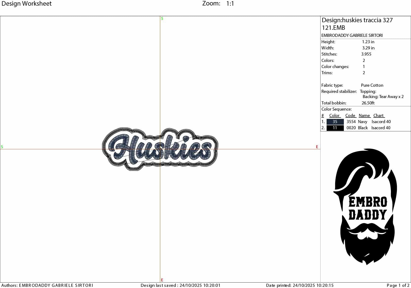 Machine Embroidery files, "Huskies" Team Mascot, Team Name, PES, xxx, hus & more