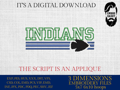 Machine Embroidery files, Indians appliqué, sport, PES, xxx, hus & more, fan embroidery files