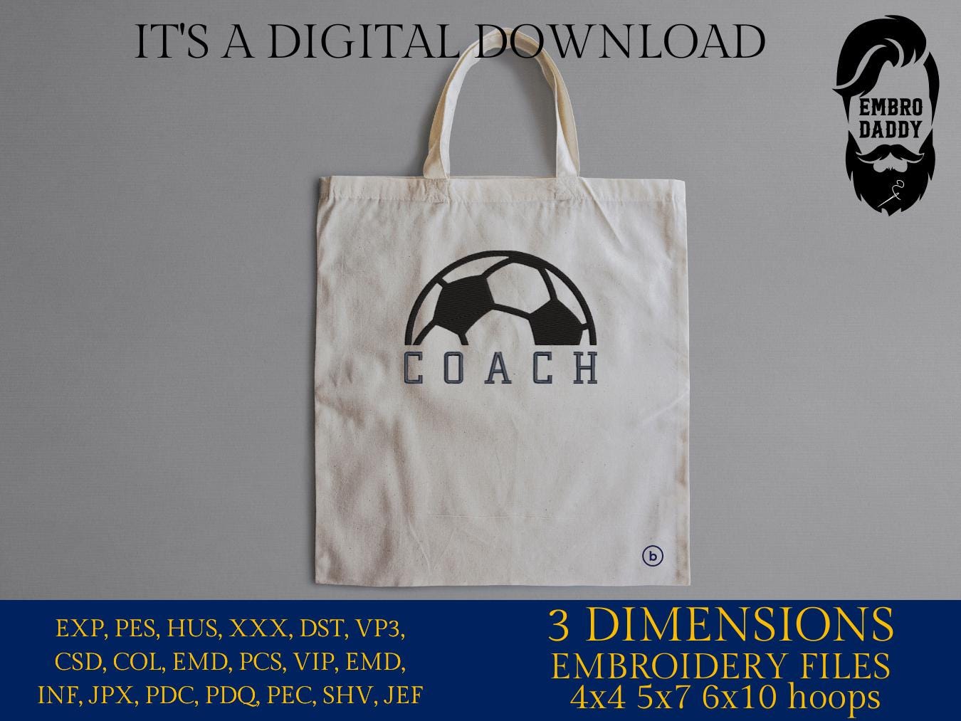 Machine Embroidery files, coach, soccer, sport, PES, xxx, hus & more, fan embroidery files