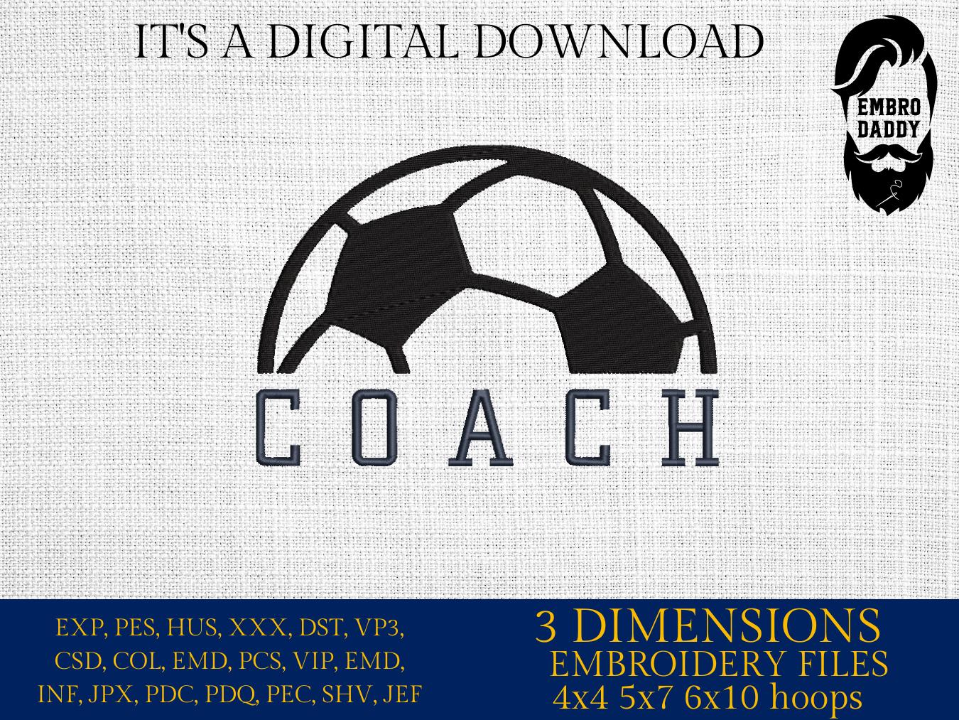 Machine Embroidery files, coach, soccer, sport, PES, xxx, hus & more, fan embroidery files