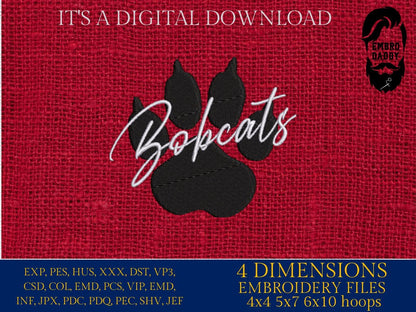 Machine Embroidery files, bobcats, PES, xxx, hus & more, fan embroidery files