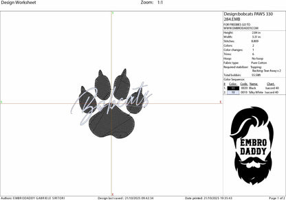 Machine Embroidery files, bobcats, PES, xxx, hus & more, fan embroidery files