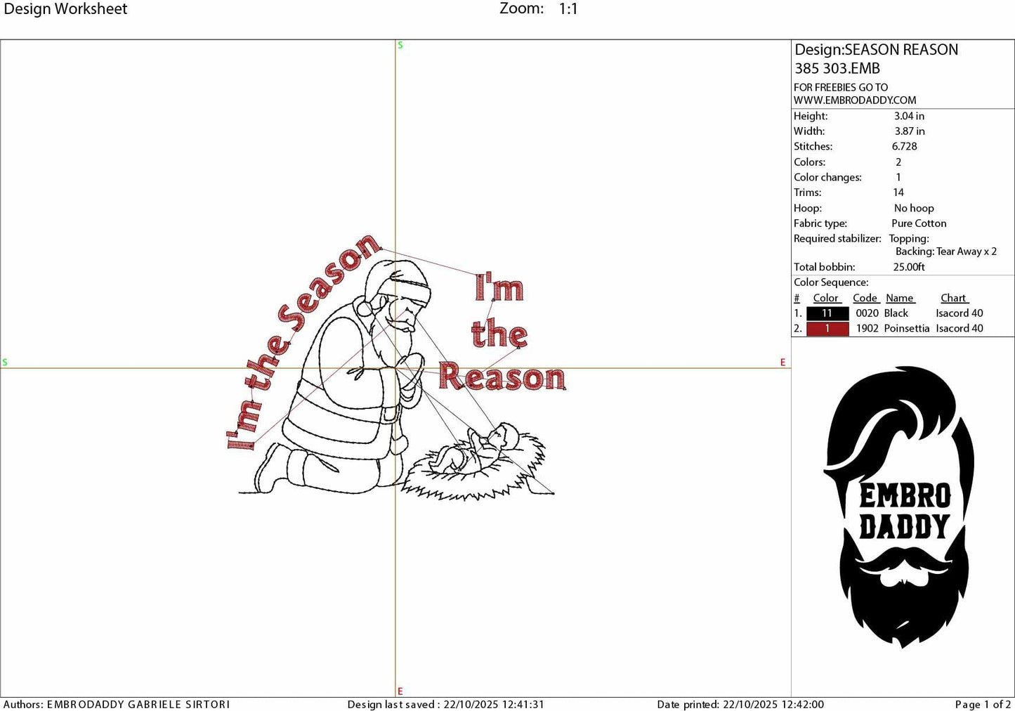 Machine Embroidery files, Jesus Reason, Christmas, Santa, Nativity Scene, PES, DST, xxx, hus and more